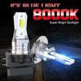 thumbnail image 3 of For Kia Forte 2010 2011 2012 2013 2X H11B LED Headlight Low Beams 8000k Ice Blue, 3 of 12