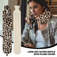 thumbnail image 3 of Extra Long Hot Water Bottle With Cover Faux Fur Knitted Removable Warm, 3 of 9