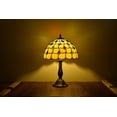 thumbnail image 2 of Tiffany Style Table Lamp Bedside Desk LED Lamp Bedroom Stained-Glass 18.1'' Height Multi-Color, 2 of 4