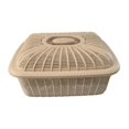 thumbnail image 4 of jifeng Fruit Basket with Lid Countertop for Kitchen Counter Bread Basket with Cover Khaki Medium, 4 of 9
