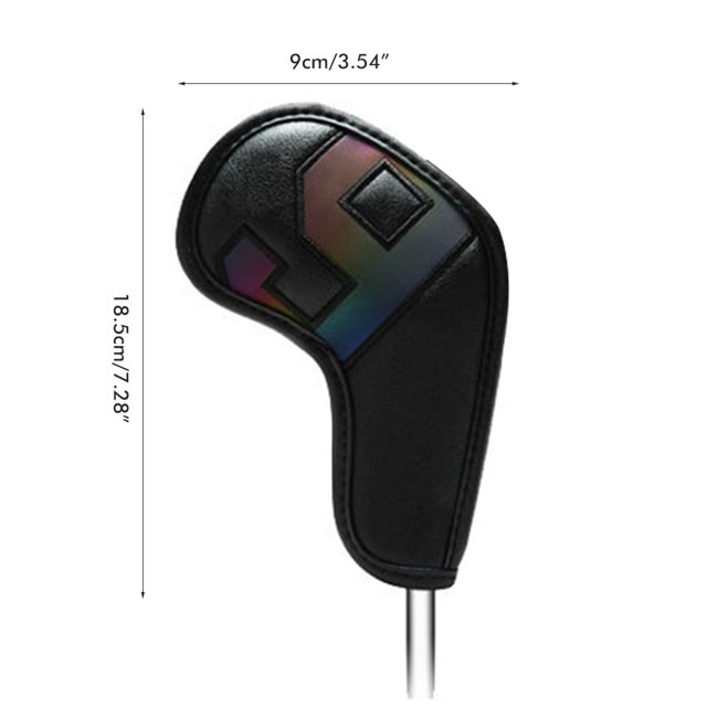 Couverture de Tête de Fer Cuir Pu Couvre-Tête Numéro Club de Fer Couverture 10PCS Tête de Fer Imperméable Cuir Pu Couvre-Tête Numéro Club de Fer Fournitures