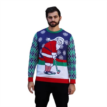 Playful Santa Sweater Men's Ugly Christmas Sweater
