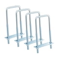 thumbnail image 4 of GUOOL 4x U Bolts Reliable Heavy Duty for Industrial Rectangular Wood Metal Objects M10 100x145mm, 4 of 8
