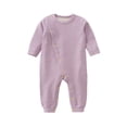thumbnail image 1 of Amzcrzy Kid Rompers Male and Female Babies Bodysuit Keep Warm Button Solid Jumpsuit Baby Girl Clothes Baby Girl Newborn Essentials Newborn Girl Clothes Baby Girl Onesies Infant Girl Clothes, 1 of 7