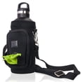 thumbnail image 1 of Made Easy Kit Water Bottle Carrier with Pocket for Dog Poop Waste Bags and Adjustable Padded Shoulder Strap, 1 of 1