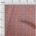 thumbnail image 2 of oneOone Rayon Orange Fabric Florals Sewing Material Print Fabric By The Yard 56 Inch Wide, 2 of 4