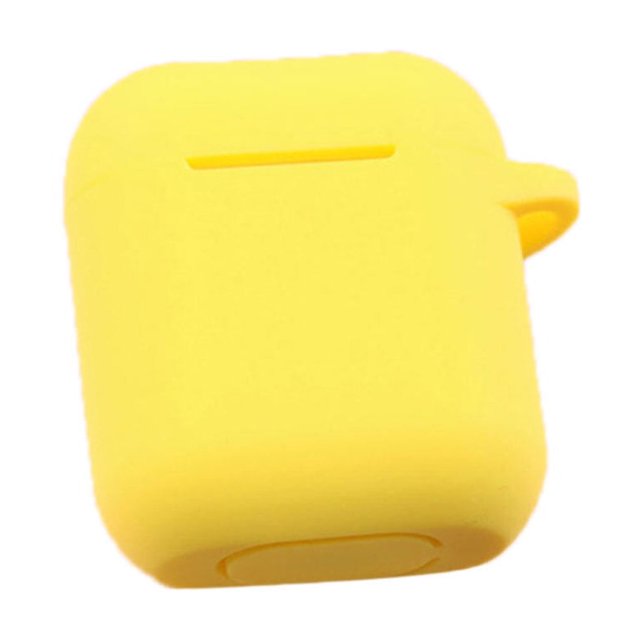 Étui de Chargement pour Écouteurs Protecteur Anti-Perte en Silicone Couleur Unie Coque en Silicone Anti-Perte Conception Coque de Protection Remplacement pour AirPods