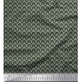 thumbnail image 1 of Soimoi Poly Georgette Fabric Leaves Small Print Sewing Fabric Yard 42 Inch Wide, 1 of 3