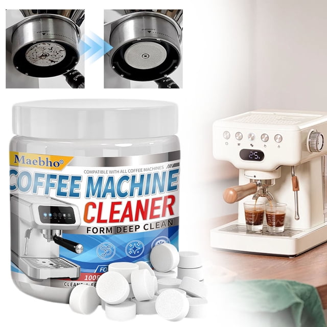Coffee Machine Cleaner Descaler Tablets 100 Count Compatible With Coffee Maker Pot Descaling & Cleaning Tabs Descale Drip Coffe