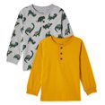 thumbnail image 1 of George Toddler Boys' Henley Tee 2-Pack, 1 of 2