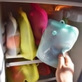 thumbnail image 4 of Semi Transparent Self-Sealed Silicone Kitchen Fridge Food Storage Bag Organizer, 4 of 8