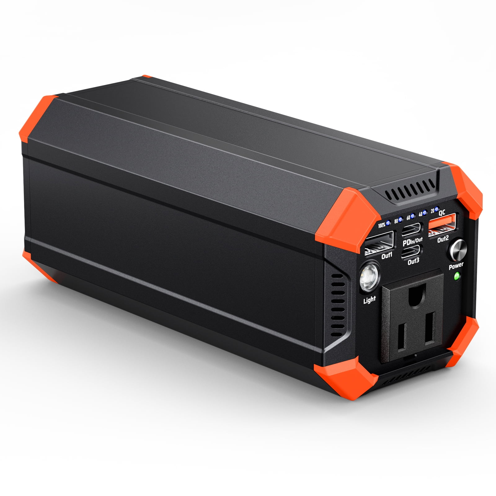 Portable Power Station with AC Outlet, 100W Portable Laptop Charger, 98Wh/27000mAh High Capacity with 65W PD USB C Laptop Battery Bank, Backup Power Source for Business Travel and Outdoor Activities