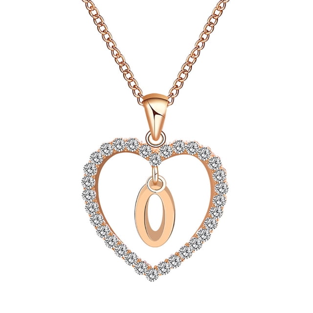 PVCS Mode Femmes Cadeau 26 Anglais Lettre Nom Chaîne Pendentifs Bijoux