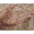 thumbnail image 4 of oneOone Silk Tabby Fabric Leaves & Floral Block Print Fabric By The Yard 42 Inch Wide, 4 of 4