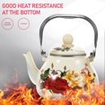 thumbnail image 3 of HAOANFloral Camping Kettle Retro Electric Tea Enamel Pot, 3 of 8