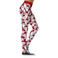 thumbnail image 2 of DYMADE Womens Christmas Workout Leggings Footless Fun Graphic Printed Cute Patterns Skinny Pants, 2 of 5