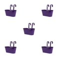 thumbnail image 1 of Goriertaly Practical And Durable Detachable For Balcony Planters Railing Hanging Multipurpose Fence Planters Purple 5Set, 1 of 6