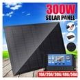 thumbnail image 2 of 300W Solar Panel Dual USB Protable Outdoor Waterproof Solar Cells Solar Power Battery Charger for Phone RV Car Camping ,Easy to Install, 2 of 7