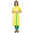 thumbnail image 1 of Bimba Tunique pour Femme à Manches 3/4 Longue Kurta Kurti Blouse Ethnique Indienne, 1 of 1