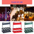 thumbnail image 2 of 6 Cellules Porte-Bière en Plastique Design Pliable Conteneur pour Vin Bière Soda, 2 of 4