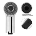 thumbnail image 4 of Chrome Kitchen Tap Shower Head Dual Function Spray Easy Dish Washing Sink Cleaning Kitchen Bathroom ABS Plastic Silver, 4 of 8