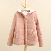 EGNMCR Womens Long Puffer Coat, Long Sleeve Padded Winter Down Coats, Hooded Parka Jacket Winter Women Warm Coat Hooded Jacket Slim Winter Outwear Plus thick velvet Women Coat