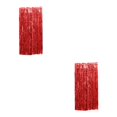 thumbnail image 2 of Wweixi Customized Fringe Curtain For Exquisite Anniversary Party Decorations Luster Red 2Set, 2 of 5