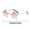 thumbnail image 2 of Stylish Rimless Star Sunglasses for Outdoor Activities and Fashionable Streetwear, 2 of 3