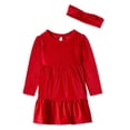 thumbnail image 1 of George Toddler Girls' Velour Dress 2-Piece Set, 1 of 2