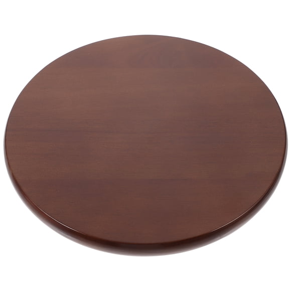 MOVTOTOP Wooden Stool Round Seat for Stool Use Dark Brown Color Durable and Strong 4.5 Inches