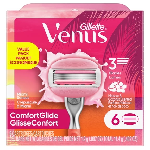 Venus Miami Sunset Comfortglide, Women's Razor Refills