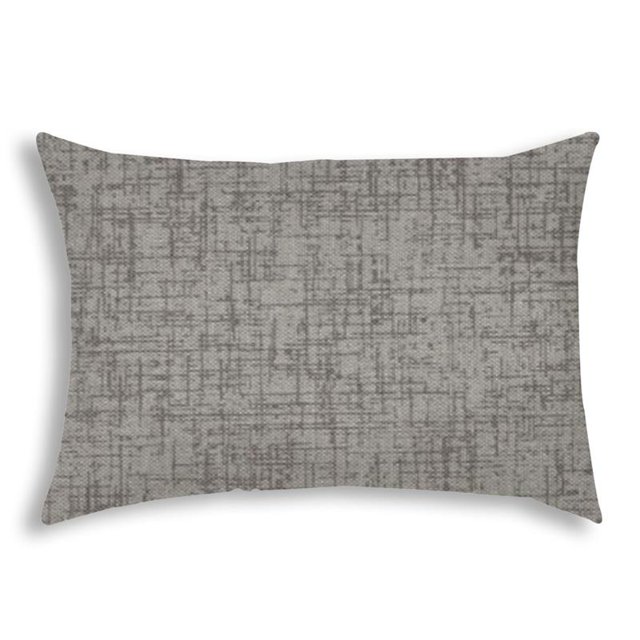 Joita Tissage Oreiller Intérieur / Extérieur Cousu Fermé - Tissu Polyester Gris