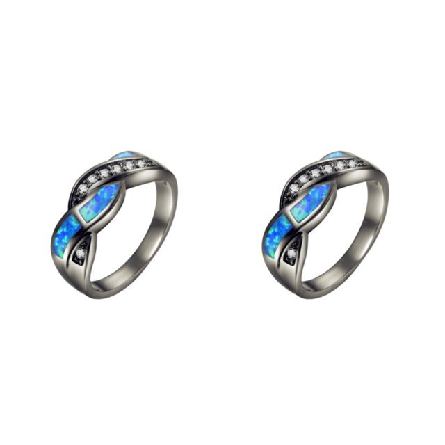 Decodeary Bague Vintage pour Femmes Adaptée à Diverses Occasions avec Cadeaux Classiques 6 2Set