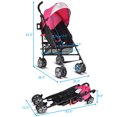 thumbnail image 2 of Patiojoy Lightweight Foldable Baby Stroller Aluminum frame proof UV canopy Pink, 2 of 10