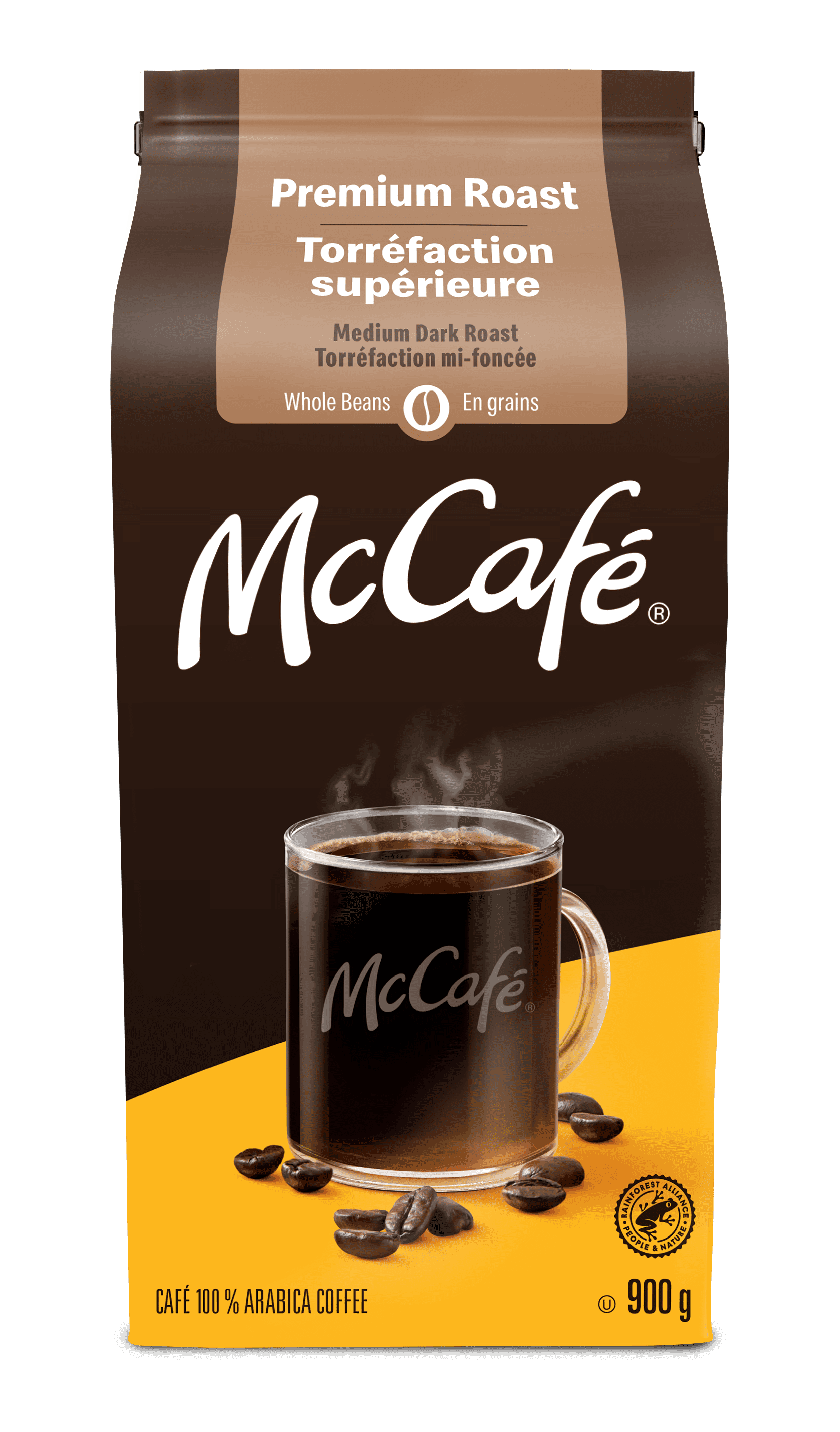 Café en grains McCafé Premium, torréfaction moyenne-foncée