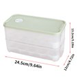 thumbnail image 4 of facefd Boîte de Rangement pour Ufs 20 Compartiments, Conteneur de Rangement pour Ufs à Double Couche, Plateau à Ufs en Plastique avec Couvercle, Vert Clair Type2, 4 of 6