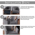 thumbnail image 5 of Housse de Fauteuil Jacquard 2024, Housse de Fauteuil Simple, Fauteuil d'Appoint, Housse de Canapé Tonneau, Housse de Canapé Extensible en Spandex Élastique Uni, 5 of 5