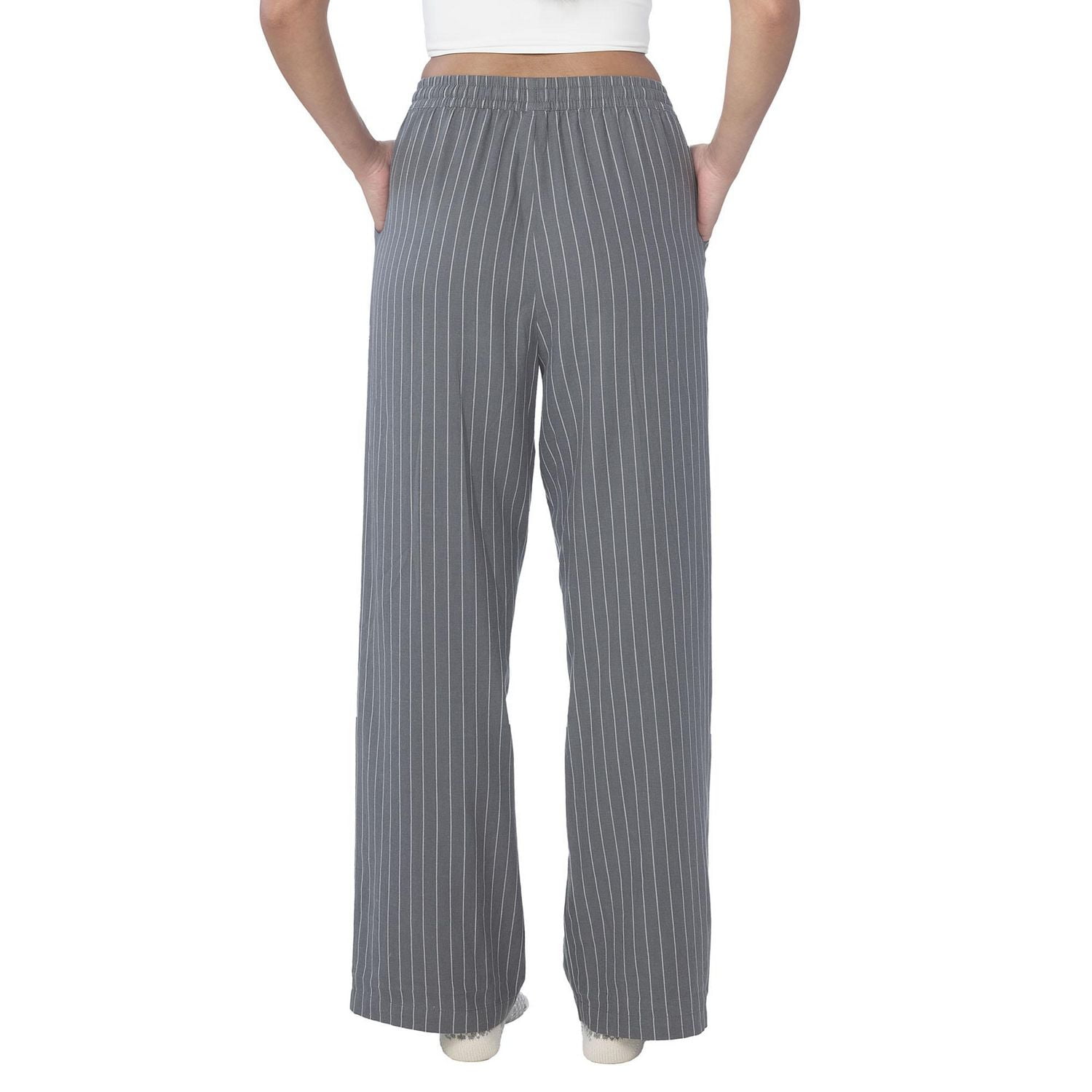 Secret vêtements de nuit pantalon en flanellette à fines rayures