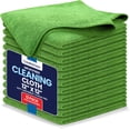thumbnail image 1 of Microfiber Cleaning Cloth, 12 Pack, 12"x12", Highly Absorbent Soft Reusable Washable Quick Dry Dish Cloth for Kitchen Home Window, Green, 1 of 8