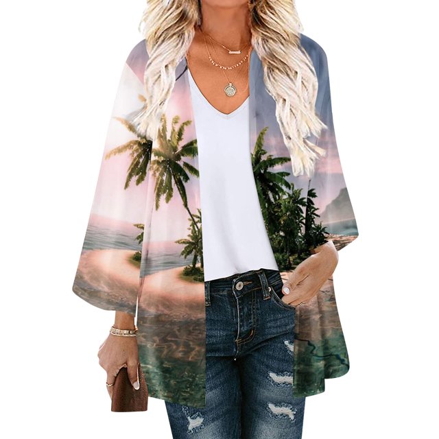 Nouveaux Hauts pour Femmes 2023 Mode Grande Taille Manches Longues Col Rond Blouse Imprimée Automne Chandail Décontracté Hauts Chemise Manches Longues pour Femmes