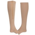 thumbnail image 1 of Bas de Soutien, 2 Pcs Chaussettes de Compression Zippées Chaussettes de Compression Élastiques Fiabilité Exceptionnelle, 1 of 8