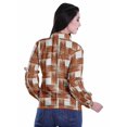 thumbnail image 4 of Moomaya Printed Classic Collar Moss Georgette Button Down Shirt Dress For Women, 4 of 4