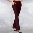 thumbnail image 1 of Simua Pantalon de Yoga pour Femmes à Jambe Évasée, Taille Haute, Coupe Ajustée, 1 of 6