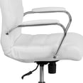 thumbnail image 3 of Mid-Back Black Leather Executive Swivel Chair with Chrome Base and Arms, 3 of 9