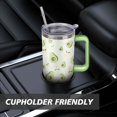 thumbnail image 5 of Gobelet 40 Oz avec Poignée et Paille Isolé Double Paroi en Acier Inoxydable Tasse de Voyage Boîte Cadeau Gobelet Réutilisable Tasse de Café de Voyage pour Bureau Tasse de Bière Isolée Portable pour Boissons Chaudes et Froides, 5 of 5