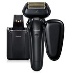 Panasonic Razor électrique pour hommes, Rasoir électrique, ARC6 Razor électrique Six-Blade avec station de nettoyage et de recharge automatique Premium, ES-LS9A-K (Noir)