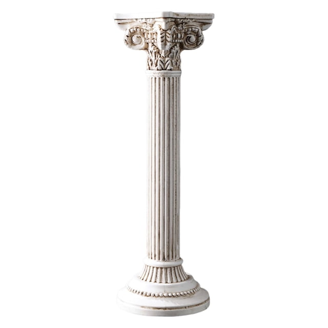 GROWTH TANK Roman Column Statue, Roman Column Sculpture, Greek Column, Photo Prop, European Greek Statue Figure for Home Parties, Interior Decoration White