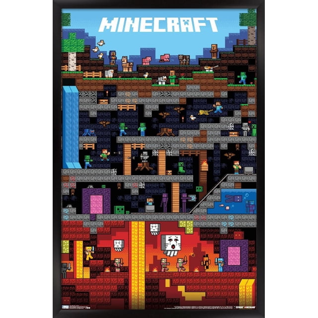 Minecraft - Worldly Wall Poster, 22.375" x 34"