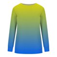 thumbnail image 2 of 50 % de Rabais Liquidation Chandail en Molleton Surdimensionné pour Femmes 2023 Col Rond Mode Décontracté Manches Longues Imprimé Chandail en Molleton Haut Blouse, 2 of 3