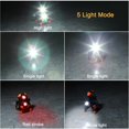thumbnail image 4 of Lampe de Travail à DEL Rechargeable 2 COB 2500 Lm Pliable Portable Projecteur avec Base Magnétique et Support à Rotation 360° Projecteur Étanche pour Camping Réparation de Voiture Urgence et Chantier, 4 of 8